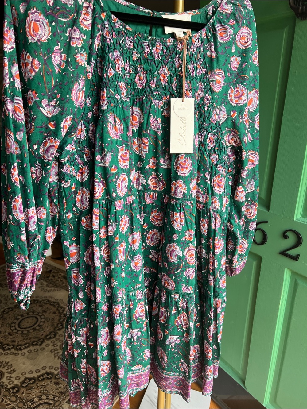 Cleobella Green Mini Dress NWT size XL - Picture 3 of 12